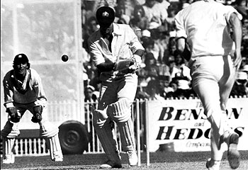1977 ... Australia's Greg Chappell is bowled at the MCG. Image Supplied