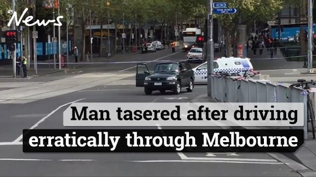 Man tasered after driving erratically through Melbourne