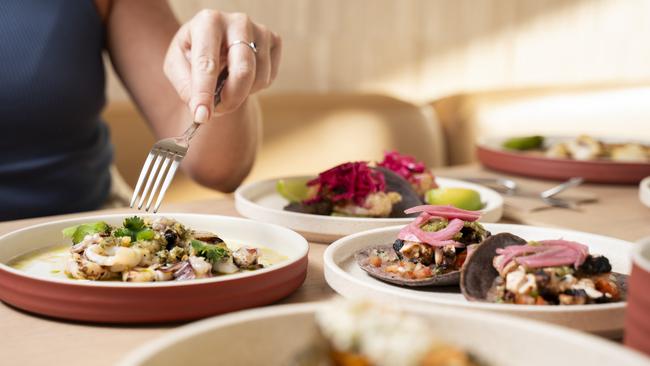 Inside the new VIDA Mexican restaurant at Buddina. Photo: Stone Media