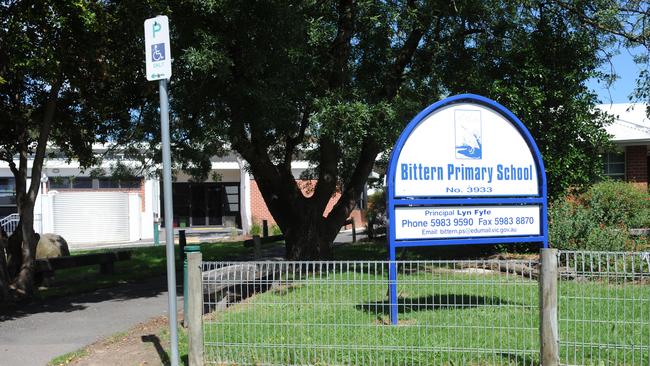 Police arrested two men at Bittern Primary School in the early hours of Tuesday morning.