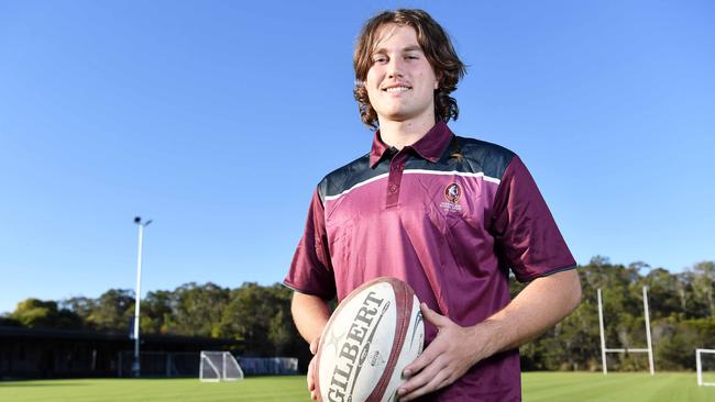 Rugby union talent Saxon Thompson. Picture: Patrick Woods.