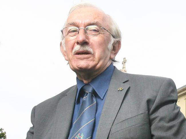 eddies05a: Brother Ted Magee returned to St Edmund's College after fifty years as a Christian Brothers.Photo: Rob Williams MA0510WJ