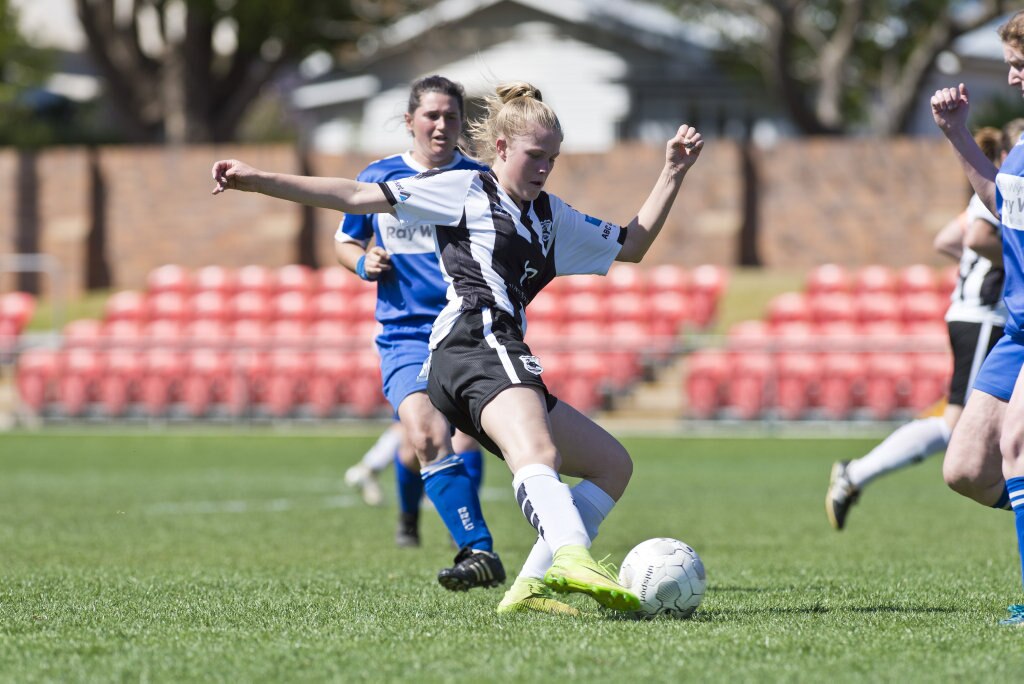 Courtney Morris for Willowburn against Rockville in Toowoomba Football League Premier Women grand final at Clive Berghofer Stadium, Sunday, September 9, 2018. Picture: Kevin Farmer