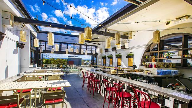 Rubi Red Kitchen and Bar’s rooftop is ready for summer sessions. Picture: Nigel Hallett