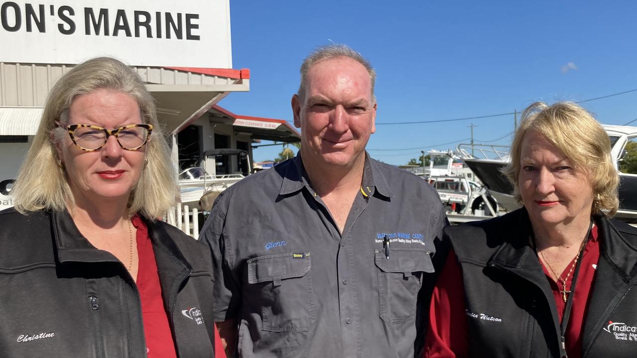 Watsons Marine Centre owners Christine Jamieson, Glenn Watson and Denise Watson are calling for more police resources and a greater officer presence in the Gympie region as their business continues being targeted by criminals.