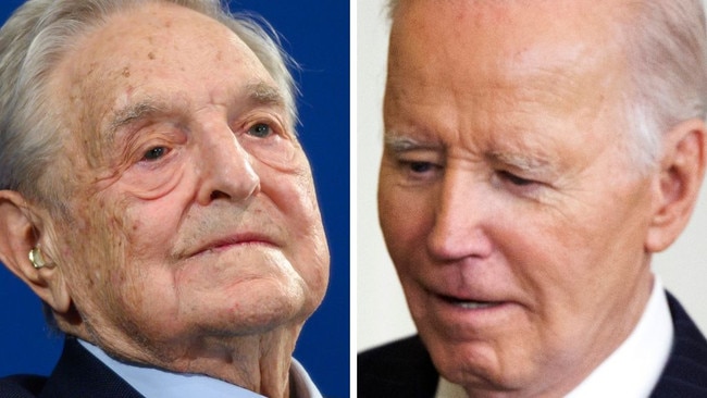 Joe Biden and George Soros.