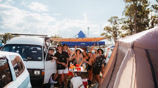 Party in the Paddock, Saturday 11 Feb 2023. Picture Claudia Ciapocha