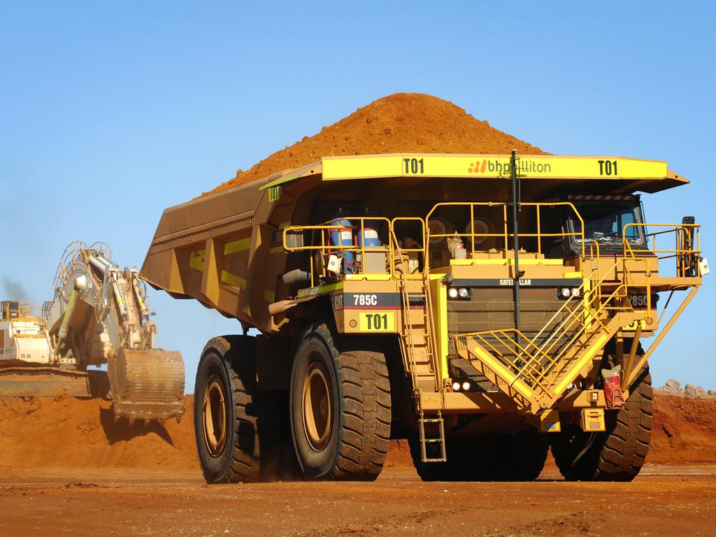 BHP Billiton’s Ravensthorpe nickel mine in Western Australia. Nickel is used in the production of stainless steel.Picture: AAP