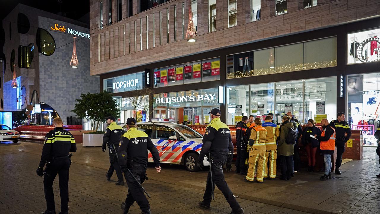 Dutch police say multiple people have been injured in a stabbing incident in The Hague's main shopping street. Picture: AP/Phil Nijhuis