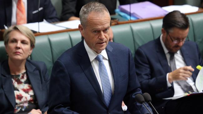 Bill Shorten during Question Time. Picture: Gary Ramage.