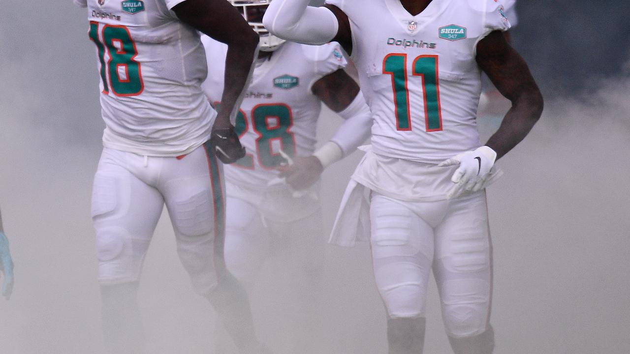 The Miami Dolphins have received positive tests. (Photo by Mark Brown/Getty Images)