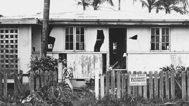 Aug 1974 file pic of the outside of the Maroochydore house where 3yr old Merrilyn Ruth Gartner opened the booby-trapped door  that was not meant for her  - crime qld child victim - Peter Vivian Wardrop jailed for 14 years in 1974 for the murder - crime