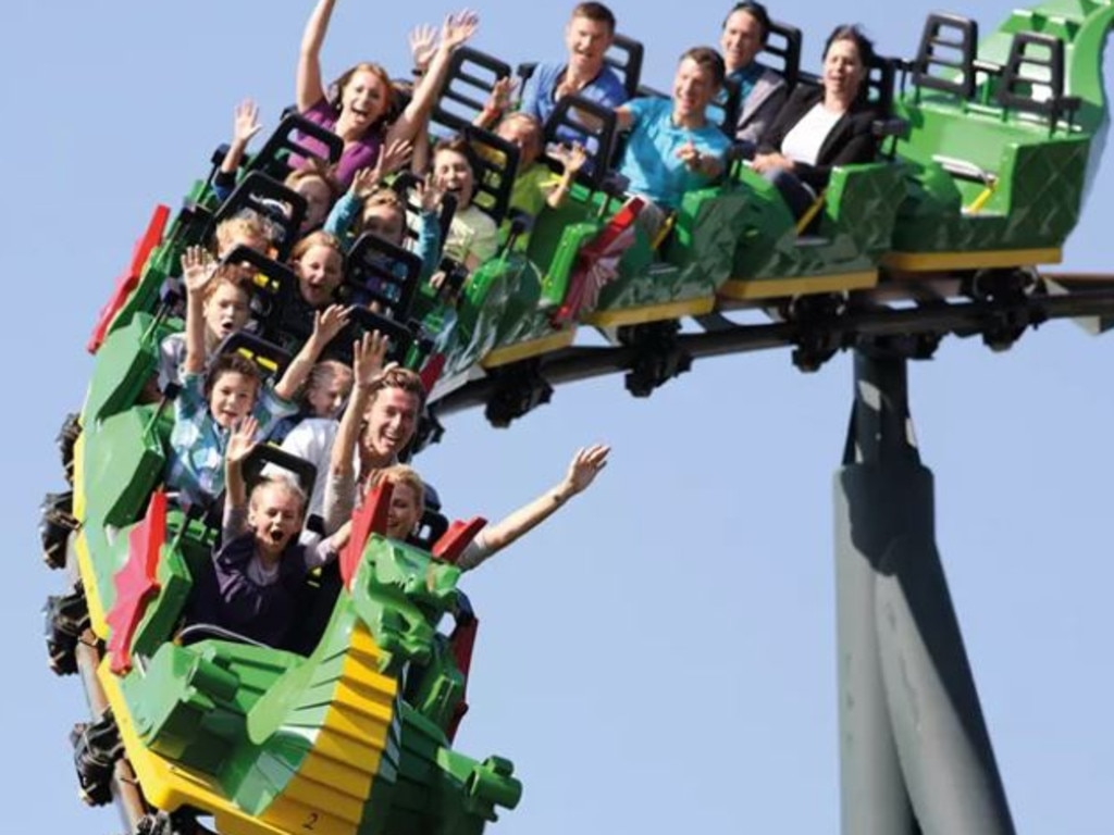 Feuerdrache ride at Legoland Germany Resort which crashed. Picture: Legoland