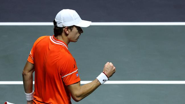 Alex de Minaur fell short. Photo by Dean Mouhtaropoulos/Getty Images.