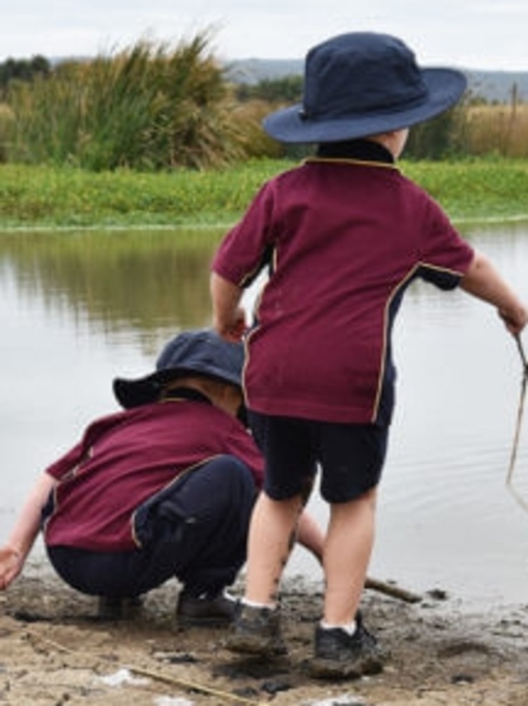 Students on St Paul’s Anglican Grammar School Traralgon campus.