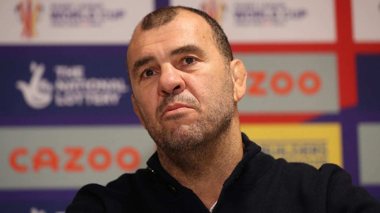 Michael Cheika, former Wallabies coach. Photo by Charlotte Tattersall/Getty Images for RLWC