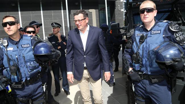 Premier Daniel Andrews said the end of boom and bust recruitment is over. Picture: Hamish Blair