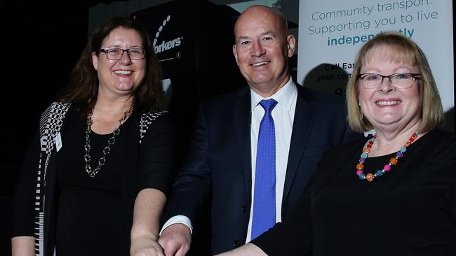 Easy-Go Connect’s Susan Heyne and Elly Beck with Blacktown MP John Robertson.