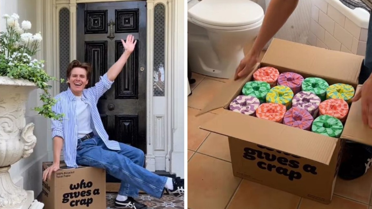 Who Gives A Crap, the global toilet paper sensation with heart and a huge sense of humour. Picture: TikTok/@louieburke