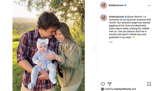Bindi Irwin returns to Instagram