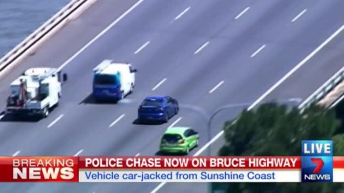 Police Chase On Bruce Highway After Car Hijacked At Gunpoint 7 News Brisbane The Advertiser