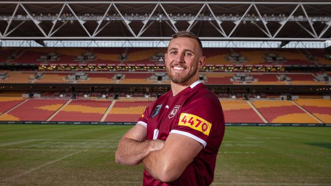 Kurt Capewell in the Queensland Maroons jersey.