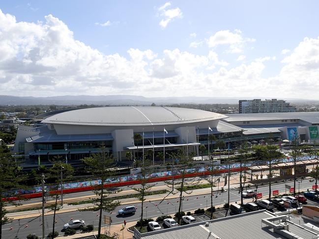 GOLD COAST, AUSTRALIA - APRIL 03:  A general view of the Gold Coast Convention and Exhibition Centre is seen ahead of the 2018 Commonwealth Games on April 3, 2018 in Gold Coast, Australia.  (Photo by Bradley Kanaris/Getty Images)