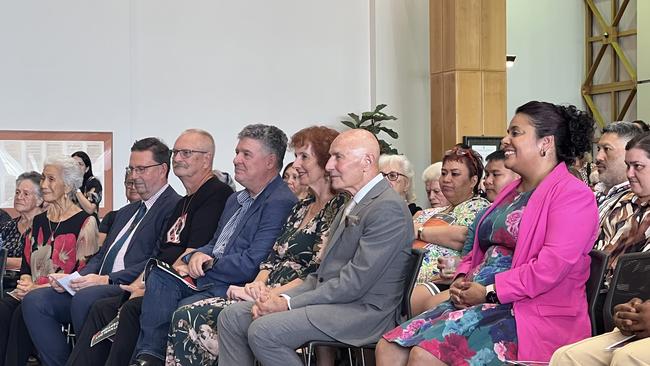 Territory leaders were among the 200-strong gathered at Parliament House, for Waitangi Day. Photo: Harry Brill.