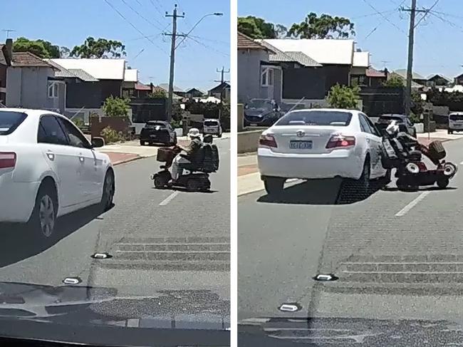 Elderly Aussie flattened crossing road on scooter