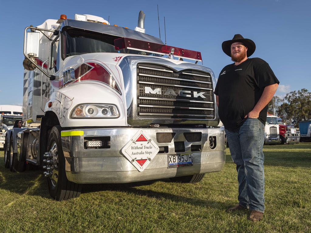 Hayden Phillips at Lights on the Hill Trucking Memorial at Gatton Showgrounds, Saturday, October 5, 2024. Picture: Kevin Farmer