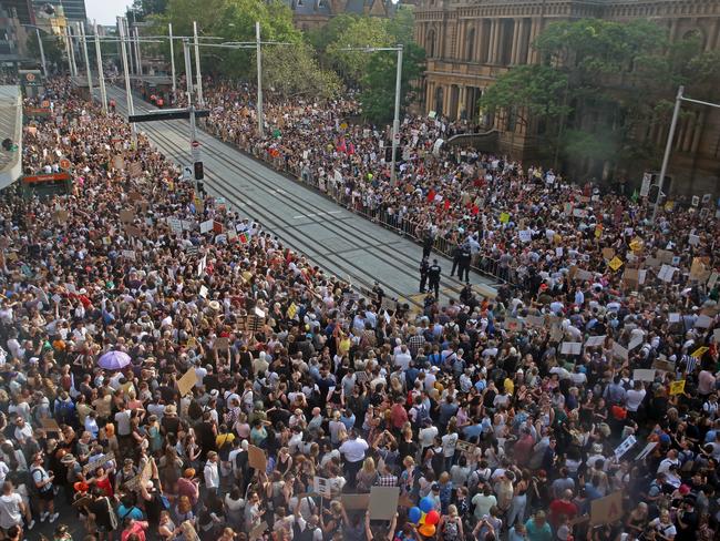 Thousands rally for climate change in Sydney