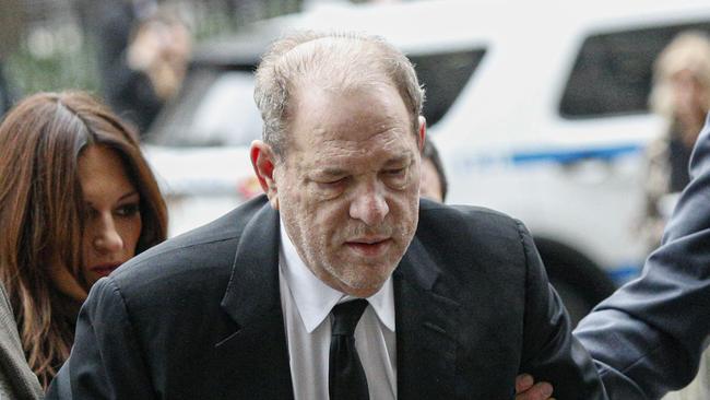 Harvey Weinstein arrives to a New York court as his sex assault trial begins. Picture: Getty Images/AFP