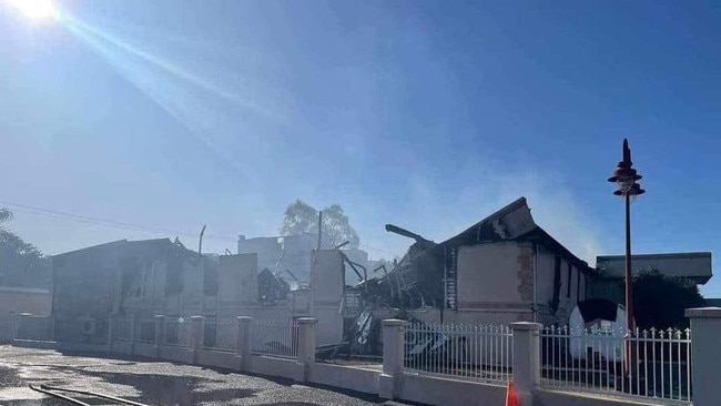 The fire collapsed the structure at the Oasis Church.