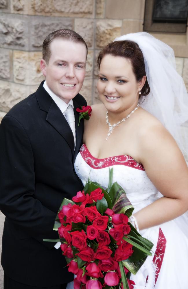 Jason Meehan and Wendy Bird were married at St Stephens Cathedral in Brisbane on October 3, 2009.