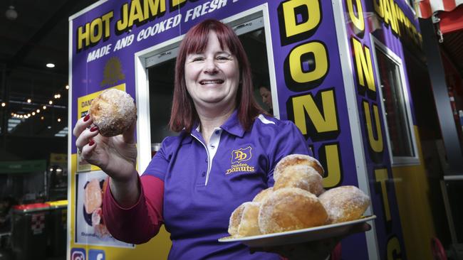 Dandee Donuts owner Susan Bell with some of the jam treats. Picture: Wayne Taylor