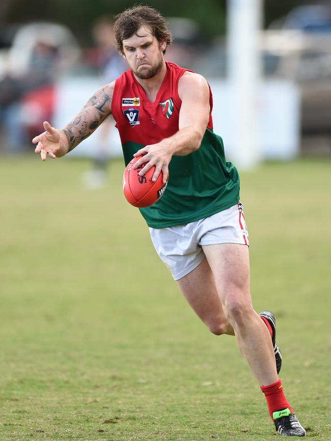 Pines forward Tim Bongetti has a shot.