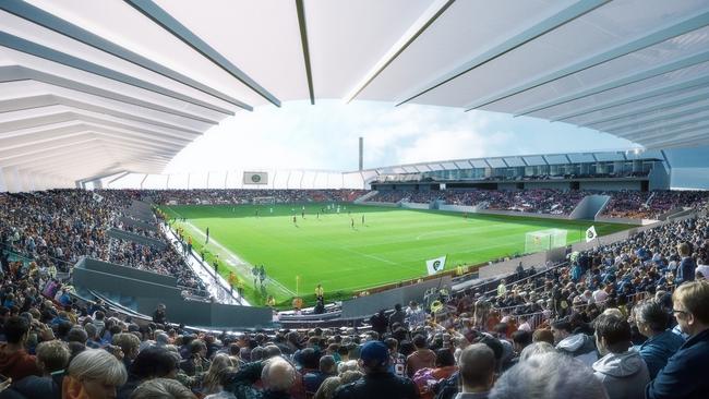 What the proposed stadium would look like. Picture: Supplied