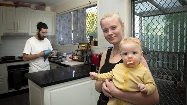 Tiana Lynch and partner Andrew Claxton and their three children face an uncertain future as they struggle to find a rental property.