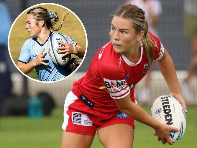 Cross-code young gun Tori Shipton of the Illawarra Steelers. Pictures: John Appleyard, Warren Gannon