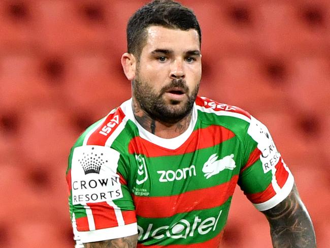 Adam Reynolds of the Rabbitohs in action during the round two NRL match between the Brisbane Broncos and South Sydney Rabbitohs at Suncorp Stadium in Brisbane, Friday, March 20, 2020. (AAP Image/Darren England) NO ARCHIVING, EDITORIAL USE ONLY