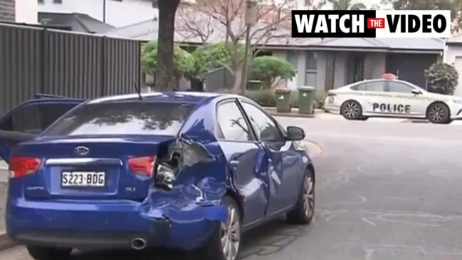 Driver crashes into house, cars in Seacombe Gardens (7NEWS)
