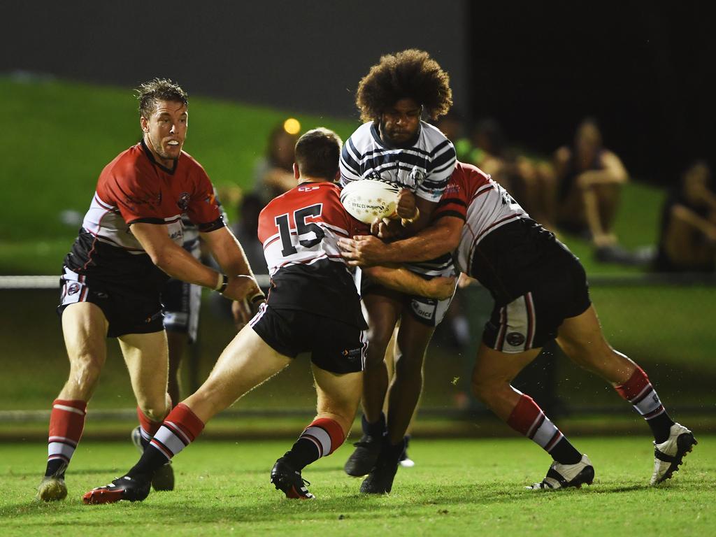 Mens League final Litchfield v Brothers  Caleb Niki with ball   Picture Katrina Bridgeford