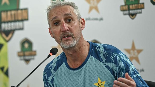 Pakistan coach Jason Gillespie. Photo by Asif HASSAN / AFP.