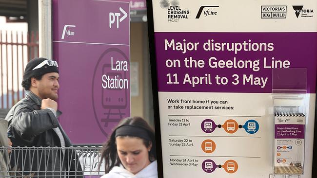 Some regional commuters to Melbourne are being advised to work from home because of massive disruptions to train services, just as they become cheaper.