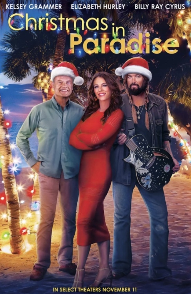 Hurley and Cyrus co-starred in the 2022 festive film Christmas in Paradise.