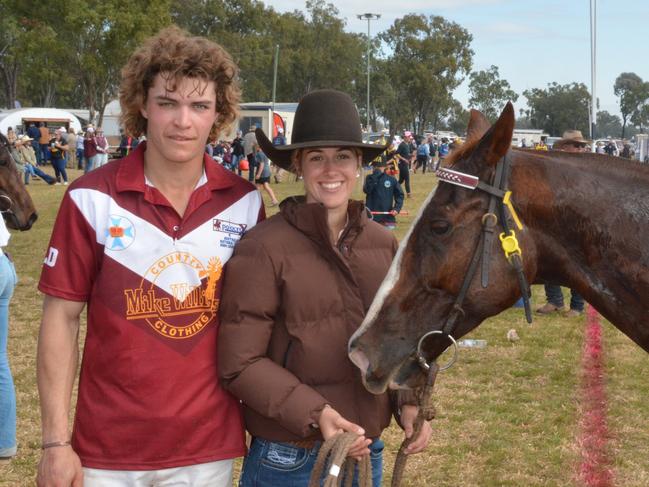 Jett and Izzy at the Australian Polocrosse Nationals tournament held in Chinchilla on June 28, 2024.