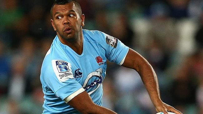 Kurtley Beale injured his ankle against the Bulls at Allianz Stadium.