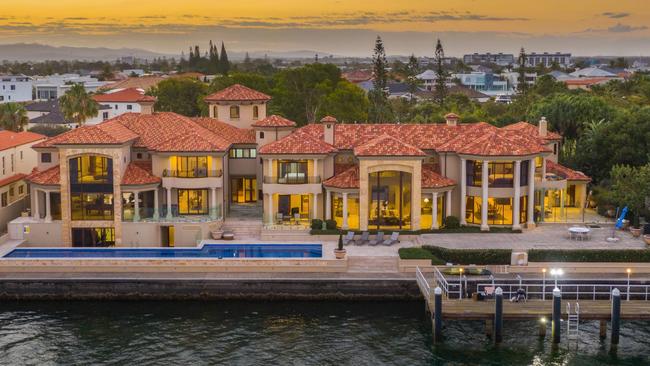 This property at 3-7 Sir Lancelot Close, Sovereign Islands, fetched $14.15m this year.