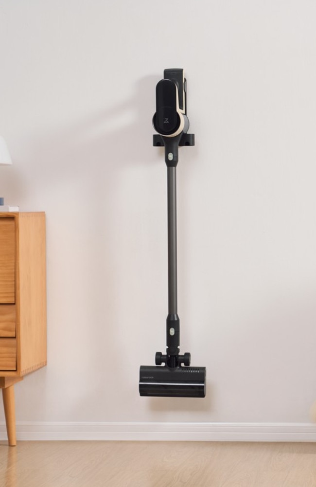 The Roborock H5 can be mounted for easy storage and quick access. Picture: Supplied