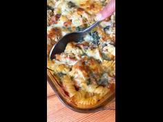 All-in-one Tuscan chicken pasta bake